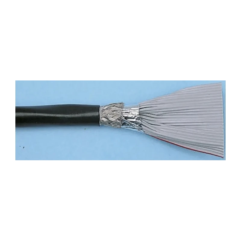 3M 3659 Series Ribbon Cable, Round Type, 1.27 mm Pitch, 28 AWG, 40 Conductors, 30 m Length, Screened, 300 V 3659-40