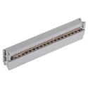 3M 40-Way Shrouded IDC Connector Female Cable Mount Right Angle 1kV AC, Gold over Nickel 3417-6000