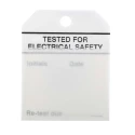 RS Pro Pre-Printed Tie Label Tested for Electrical Safety, 50 Per Pack, 70mm x 60mm 445-3672