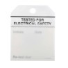 RS Pro Pre-Printed Tie Label Tested for Electrical Safety, 50 Per Pack, 70mm x 60mm 445-3672