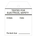 RS Pro Pre-Printed Tie Label Tested for Electrical Safety, 50 Per Pack, 70mm x 60mm 445-3672