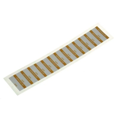 RS PRO Self-Adhesive Aluminium Foil Pre-Printed Adhesive Label 38mm x 15mm Orange Text SERVICED BY 140 Per Pack 445-3638
