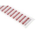 RS PRO Pre-Printed Adhesive Label Red Text on Silver Self-Adhesive Aluminium Foil 38mm x 15mm 140 Per Pack 445-3644