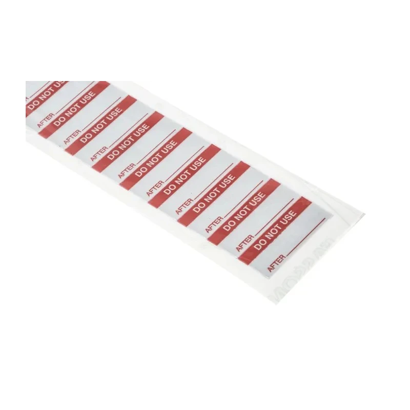 RS PRO Pre-Printed Adhesive Label Red Text on Silver Self-Adhesive Aluminium Foil 38mm x 15mm 140 Per Pack 445-3644