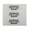 RS PRO Pre-Printed Adhesive Label Guarantee Void If Seal Broken, 38mm x 12.7mm, 180 Per Pack 445-3767