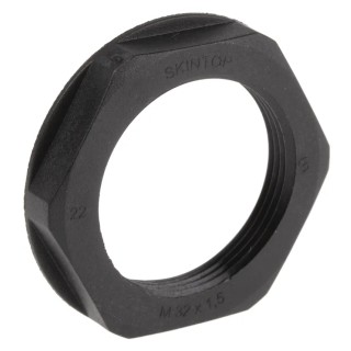 Lapp Black Fibreglass Reinforced Polyamide Cable Gland Locknut M32 Thread IP68 53119140