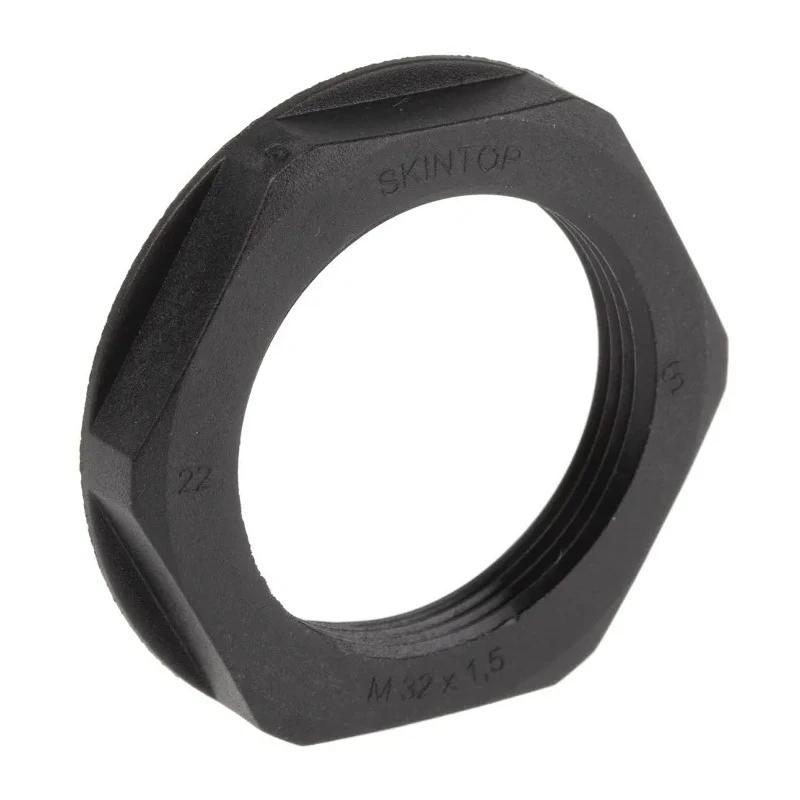 Lapp Black Fibreglass Reinforced Polyamide Cable Gland Locknut M32 Thread IP68 53119140