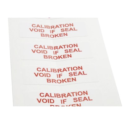 RS PRO Adhesive Pre-Printed Adhesive Label Calibration Void If Seal Removed 38mm x 12.7mm 180 Per Pack 445-3773