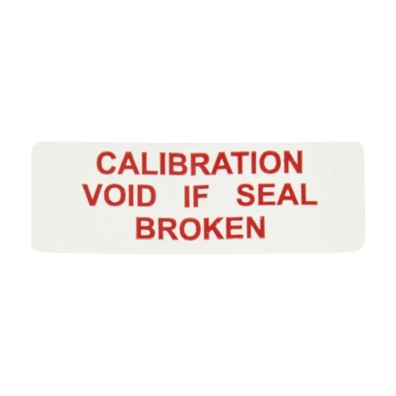 RS PRO Adhesive Pre-Printed Adhesive Label Calibration Void If Seal Removed 38mm x 12.7mm 180 Per Pack 445-3773