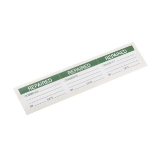 RS PRO Adhesive Pre-Printed Adhesive Label Repaired Vinyl 70mm x 38mm 30 Per Pack 445-4057