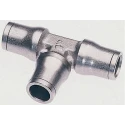 Legris Pneumatic Equal Tee Push-in Fitting Nickel Plated Brass 4 mm LF3600 