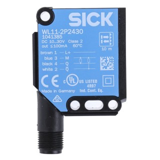 SICK Retroreflective Photoelectric Sensor Block Sensor 150 mm to 10 m Detection Range PNP Output IP66 IP67 IP69K WL11-2P2430
