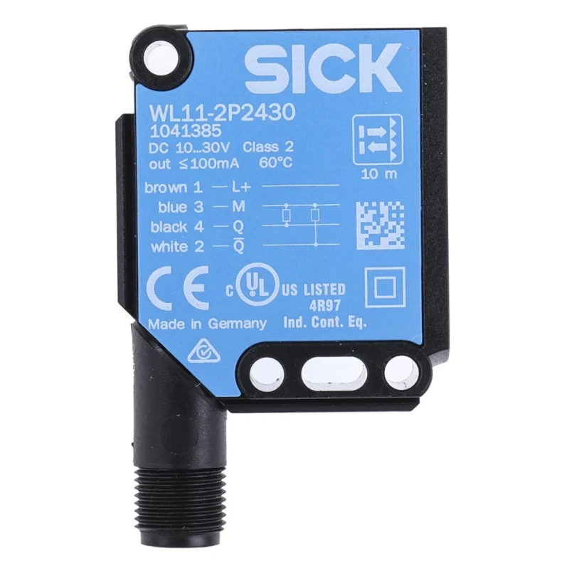 SICK Retroreflective Photoelectric Sensor Block Sensor 150 mm to 10 m Detection Range PNP Output IP66 IP67 IP69K WL11-2P2430