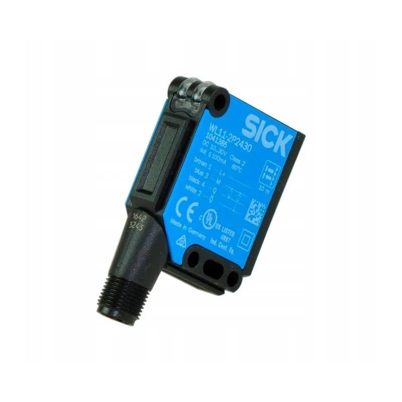 SICK Background Suppression Photoelectric Sensor, Block Style, 30 mm to 1.1 m Detection Range, PNP Output WTB11-2P2461