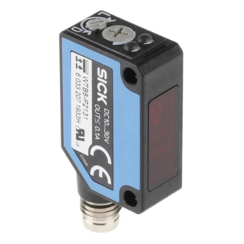 SICK Background Suppression Photoelectric Sensor, Block Sensor, 30 mm to 300 mm Detection Range, PNP Output, IP67 WTB8-P2131