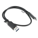 Roline USB Cable Male USB Type A to Male USB 3.1 USB Type C Black 500mm 11.02.9010-20