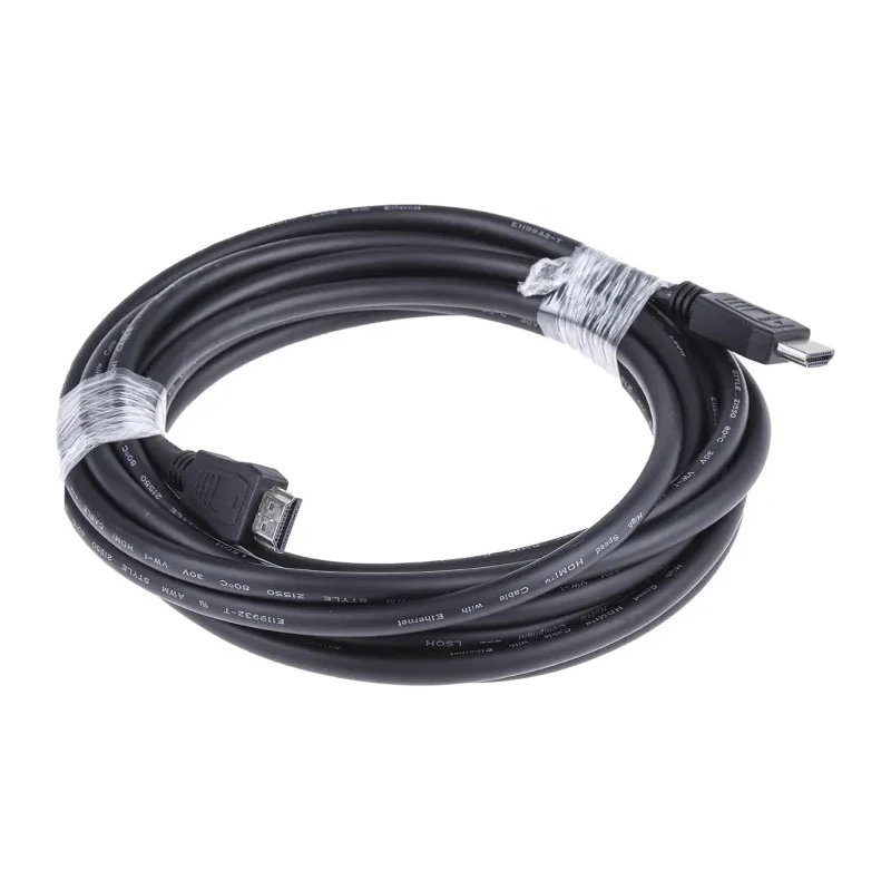 RS PRO 5 m High Speed HDMI Cable Male HDMI to Male HDMI 30V Polyvinyl Chloride Jacket 121-2782
