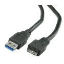 Roline USB Cable Male USB Type A to Male USB 3.0 Micro USB Type B Black 800mm 11.02.8873-10