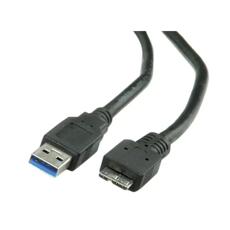 Roline USB Cable Male USB Type A to Male USB 3.0 Micro USB Type B Black 800mm 11.02.8873-10
