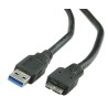 Roline USB Cable Male USB Type A to Male USB 3.0 Micro USB Type B Black 800mm 11.02.8873-10