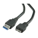 Roline USB Cable Male USB Type A to Male Micro USB Type B USB 3.0 Black 3m 11.02.8877-10