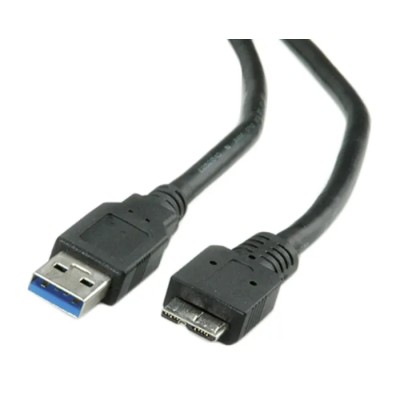 Roline USB Cable Male USB Type A to Male Micro USB Type B USB 3.0 Black 3m 11.02.8877-10
