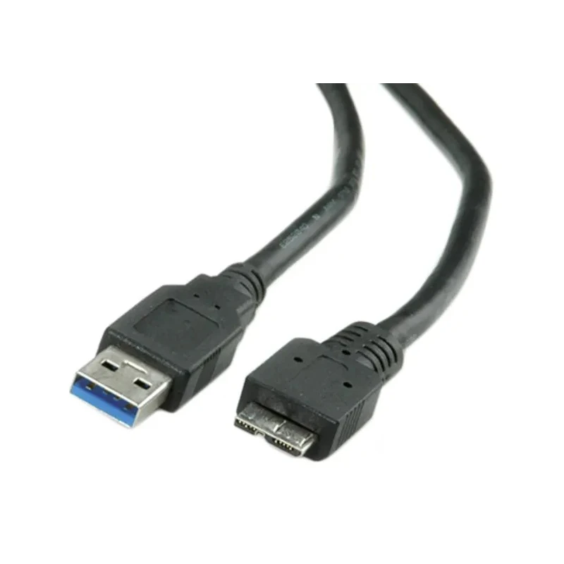 Roline USB Cable Male USB Type A to Male Micro USB Type B USB 3.0 Black 3m 11.02.8877-10