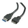 Roline USB Cable Male USB Type A to Male Micro USB Type B USB 3.0 Black 3m 11.02.8877-10