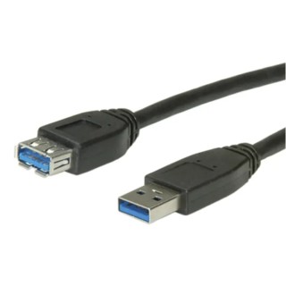 Roline USB 3.0 Female USB Type A to Female USB Type A Extension Cable Black 800 mm 11.02.8977-50