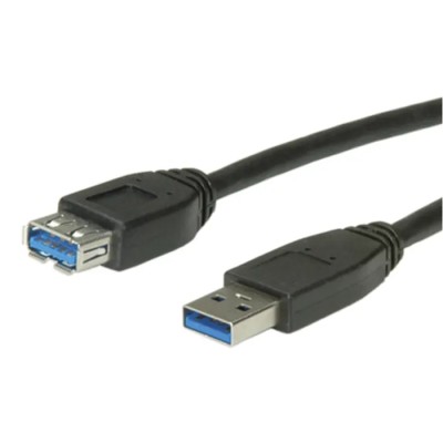 Roline USB 3.0 Female USB Type A to Female USB Type A Extension Cable Black 800 mm 11.02.8977-50