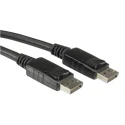 RS PRO Roline Male DisplayPort to Male DisplayPort Cable Polyvinyl Chloride Jacket 1m 11.04.5601-20