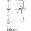 SICK Bracket Accessory for Use With W4-3 and W2S-2 Sensor Models BEF-GH-MINI01
