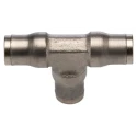 Legris Pneumatic Equal Tee Push-in Fitting Nickel Plated Brass 6 mm Tube Connection LF3600 