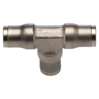 Legris Pneumatic Equal Tee Push-in Fitting Nickel Plated Brass 6 mm Tube Connection LF3600 
