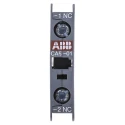 ABB Auxiliary Contact Block, 1 Contact 1 NC, Front Mount, 6A Contact Current, 690V Rated Insulation Voltage 1SBN010010R1001