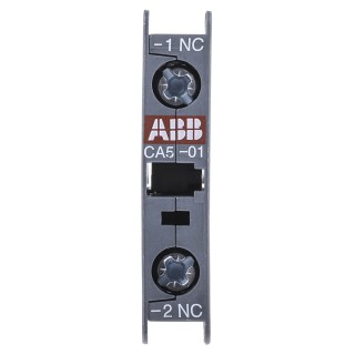 ABB Auxiliary Contact Block, 1 Contact 1 NC, Front Mount, 6A Contact Current, 690V Rated Insulation Voltage 1SBN010010R1001