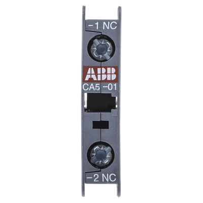 ABB Auxiliary Contact Block, 1 Contact 1 NC, Front Mount, 6A Contact Current, 690V Rated Insulation Voltage 1SBN010010R1001