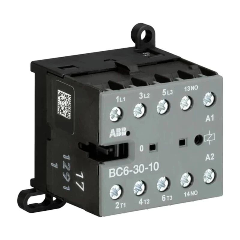 ABB B Series 3-Pole Contactor with 24V DC Coil, 9A Contact Current, 4kW Power Rating, 3 NO GJL1213001R0101 - BC6-30-10