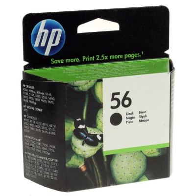 Hewlett Packard 56 Black Ink Cartridge C6656AE