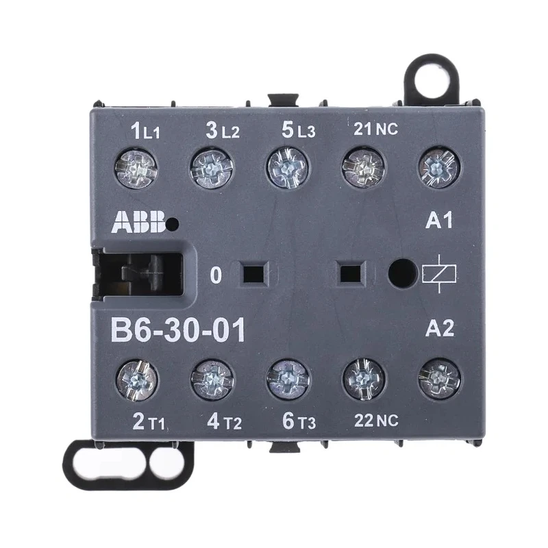 ABB B Series 3-Pole Contactor with 230V AC Coil, 9A, 4kW Power Rating, 3 NO Auxiliary Contacts, 690V AC Contact B6-30-01-80