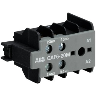 ABB Auxiliary Contact 2 Contact 2 NO Front Mount 6 A 240 V dc 500 V ac GJL1201330R0007 CAF6-20M