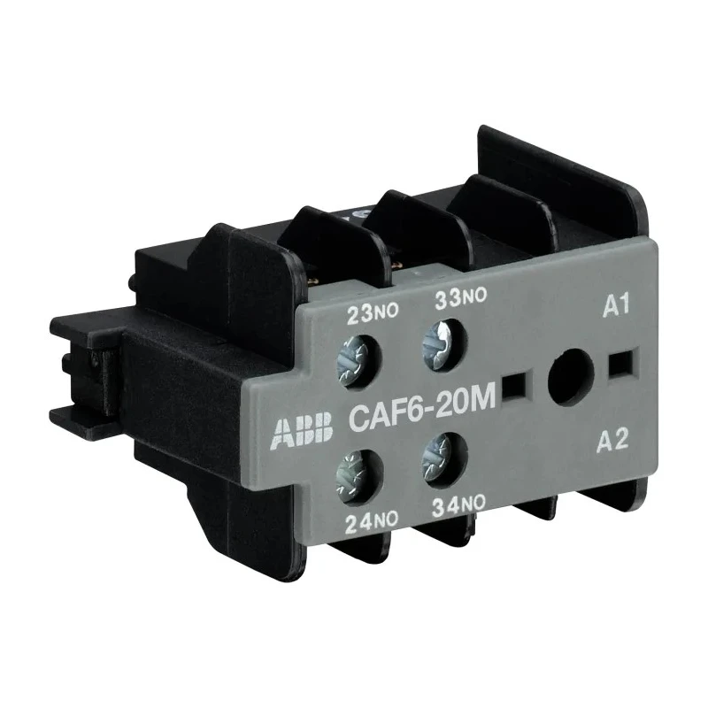 ABB Auxiliary Contact 2 Contact 2 NO Front Mount 6 A 240 V dc 500 V ac GJL1201330R0007 CAF6-20M