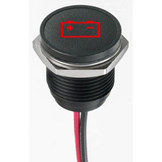 APEM Red LED Panel Mount Indicator 16 mm Lead Wire Termination IP67 13.2V dc Q16F5BXXHR12E-3AG