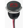 APEM Red LED Panel Mount Indicator 16 mm Lead Wire Termination IP67 13.2V dc Q16F5BXXHR12E-3AG