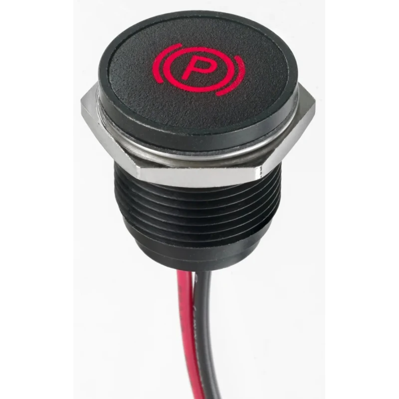 APEM Red Panel Mount LED Indicator, Q 16 Series, 16 mm Mount Hole, Lead Wire Termination, IP67, 24V DC Q16F5BXXHR12E-3PB
