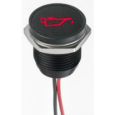 APEM Red Panel Mount LED Indicator 16 mm, Lead Wire Termination, IP67, 13.2V DC Q16F5BXXHR12E-3GP