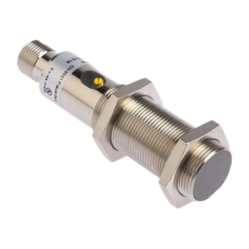 Baumer Threaded Barrel Capacitive Proximity Sensor 8 mm Detection, M18 x 1 Thread, PNP Output, 200mA, 30V DC CFAM 18P1600/S14