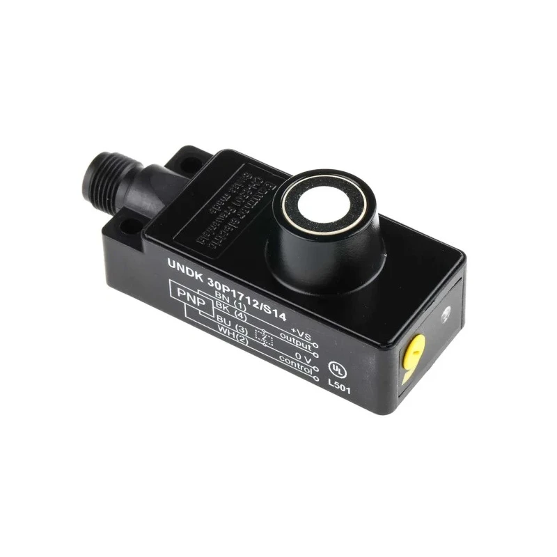 Baumer Ultrasonic Proximity Sensor Block Style M12 x 1 Thread, 65mm x 30mm x 31.1mm Dimensions, 200mA PNP UNDK 30P1712/S14