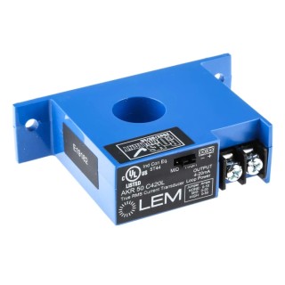 LEM AKR Series Current Transformer 50 A 150 V ac, 24V dc 19mm Bore AKR 50 C420L