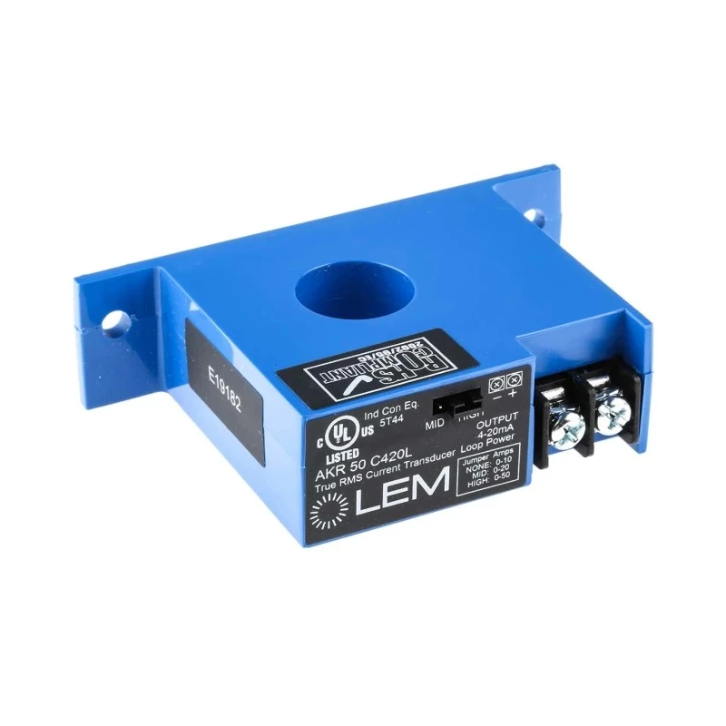 LEM AKR Series Current Transformer 50 A 150 V ac, 24V dc 19mm Bore AKR 50 C420L